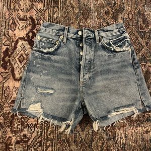 Agolde Parker denim shorts 26 NWT